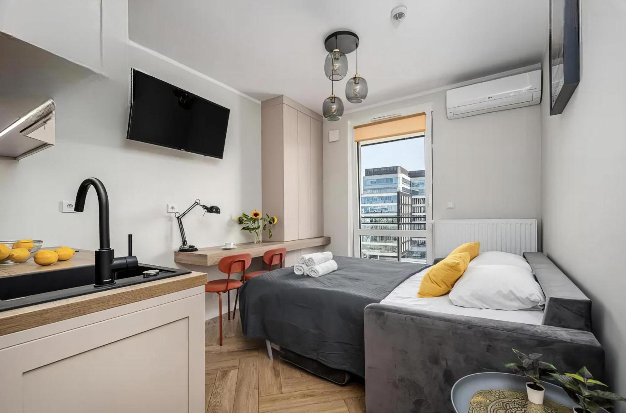 77 Wiktoryn Studio Apartman Varsó Kültér fotó